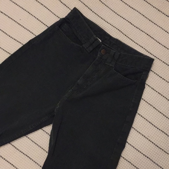 American ApparelHigh waisted green soft denim - Picture 2 of 4